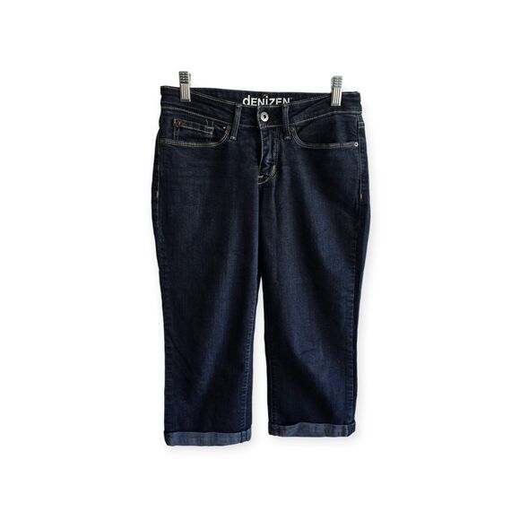 Denizen From Levi's Capri Jeans Womens Size 4 Cuffed Blue - Picture 1 of 6
